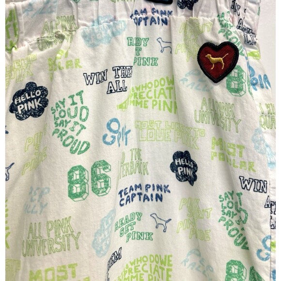 Vintage PINK Victorias Secret y2k lounge Pajama Pants L The University Of Pink - Picture 4 of 10